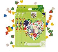 Confeti de semillas para flores silvestres de colores - Confeti de flores de colores fabricado con papel de semillas 100% biodegradable (aprox. 600 piezas)