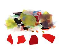 Confeti de vidrio fusible de 28 g para microondas, horno de microondas, suministros de fusión de vidrio