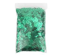 Confeti dólar lentejuelas mesa metálica confeti 2 unidades 60 g dólar signo de lentejuelas en forma de cartel mesa de signos dispersa decoraciones de fiesta de boda (signo en dólares verde)