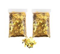 Confeti dólar lentejuelas mesa metálica confeti 2 unidades 60 g dólar signo lentejuelas en forma de cartel mesa de signos dispersa decoraciones de fiesta de boda (signo en dólares dorados)