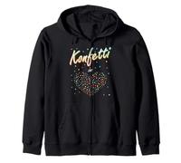 Confeti en el corazón para carnaval Sudadera con Capucha
