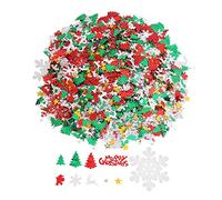 Confeti Navidad Confeti de Navidad Decoración Mesa Adornos Sprinkles Reno de Papá Noel Árbol Feliz Copo de Nieve para Decoración Navideña 100g