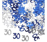 Confeti Número 30 para Mesas, 5 Juegos de Papel, Decoración | Relleno de Globos, Uso Múltiple, para Fiestas de Aniversario y Bautizos, Formato 5 Set