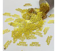 Confeti Word Happy New Year Gold - Paquete al por menor #7794 QS0