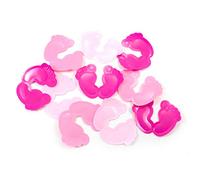 Confeti XL "huellas del pie" 14 g rosa
