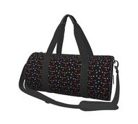 Confeti y Estrellas, Bolsa de Viaje de Gran Capacidad, Bolso Redondo, Bolsa de Viaje Deportiva, Bolsa de Mano, Bolsa de Fitness
