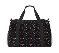 Confeti y Estrellas,Bolsas Deportivas, Bolsos de Viaje Deportivos Cruzados de Mano, Bolsas de Viaje de Gran Capacidad para Mujeres y Hombres.
