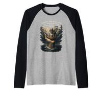 Confía en Dios en Todo Proverbios 3:5-6 Español Cristiano Camiseta Manga Raglan