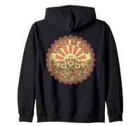 Confía en Dios, fe Cristiana, Floral, Amanecer, Retro, Bohemio Sudadera con Capucha