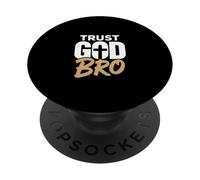 Confía en Dios Hermano Christian Jesus PopSockets PopGrip Adhesivo