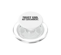 Confía en Dios No Gobierno Gracioso Fe Cristiano Político PopSockets PopGrip para MagSafe