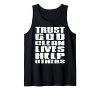 Confía en Dios Vidas Limpias Ayuda a Otros Apoyo Camiseta sin Mangas