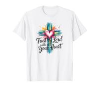 Confía en el Señor con todo tu corazón Cruz de fe cristiana Camiseta