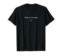 Confía en el Señor Cristiano Proverbios 3:5 con la Cruz de Camiseta