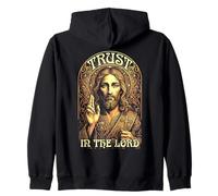 Confía en el Señor Jesucristo Vintage Christian Faith Sudadera con Capucha