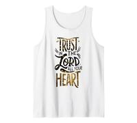 Confía en El Señor Todo Tu Corazón Fe Cristiana Jesús Dios Camiseta sin Mangas