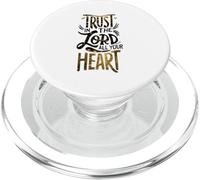 Confía en El Señor Todo Tu Corazón Fe Cristiana Jesús Dios PopSockets PopGrip para MagSafe