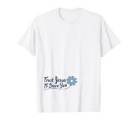 Confía en Jesús para salvarte; Diseño de salvación del Evangelio Cristiano Camiseta gráfica económica