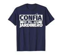 Confía en mi, Soy Jardinero Camiseta, Hombre, Azul Marino, 5XL