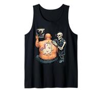 Confía en mí, Soy un Artista, Esqueleto, Unicornio, Divertido Tatuaje fallido Camiseta sin Mangas