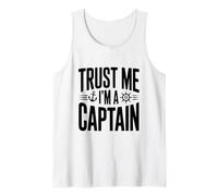 Confía en mí, Soy un capitán Humor náutico para Marineros Camiseta sin Mangas