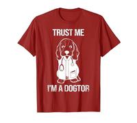 Confía en mí Soy un Dogtor I Cute Dog I Veterinario Camiseta, Hombre, Arándano, XL