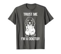 Confía en mí Soy un Dogtor I Cute Dog I Veterinario Camiseta, Hombre, Asfalto, 5XL