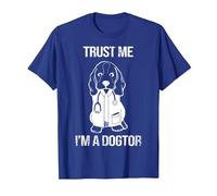 Confía en mí Soy un Dogtor I Cute Dog I Veterinario Camiseta, Hombre, Azul Real, L