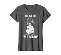 Confía en mí Soy un Dogtor I Cute Dog I Veterinario Camiseta, Mujer, Asfalto, XS