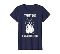 Confía en mí Soy un Dogtor I Cute Dog I Veterinario Camiseta, Mujer, Azul Marino, S