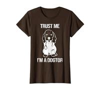 Confía en mí Soy un Dogtor I Cute Dog I Veterinario Camiseta, Mujer, Marrón, S