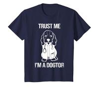 Confía en mí Soy un Dogtor I Cute Dog I Veterinario Camiseta, Niños, Azul Marino, 6 años