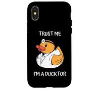 Confía en mí, soy un ducktor, divertido doctor pato meme, No un curandero Carcasa para iPhone X/XS
