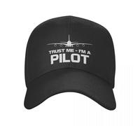Confía en mí Soy un piloto Gorra de béisbol Avión Ajustable al Aire Libre Avión Volador Aviación Regalo Papá Gorro Gorro de Verano Gorras Snapback Algodón, para Todas Las Estaciones