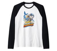 ¡Confía en mí, Soy un Sharkonaut! Divertido tiburón Espacial Camiseta Manga Raglan