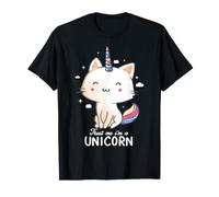 Confía en mí, Soy un Unicornio, Divertido y Lindo Gato arcoíris Eduely Camiseta