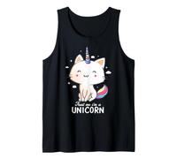 Confía en mí, Soy un Unicornio, Divertido y Lindo Gato arcoíris Eduely Camiseta sin Mangas