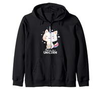 Confía en mí, Soy un Unicornio, Divertido y Lindo Gato arcoíris Eduely Sudadera con Capucha