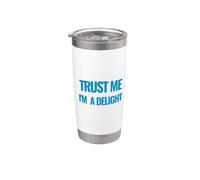 Confía en mí, soy una cita motivacional millonaria Vaso térmico de acero inoxidable de doble pared
