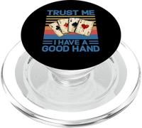 Confía en mí, Tengo una Buena Mano Divertido Jugador de póquer Casino Retro PopSockets PopGrip para MagSafe