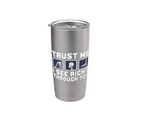 Confía en mí, veo a través de ti Radiología Vaso térmico de acero inoxidable de doble pared