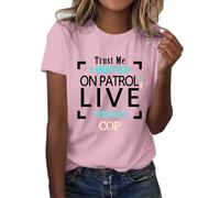 Confía en mí, yo miro a patrulla en vivo, soy básicamente una camiseta de policía Confía en mí, estoy mirando a patrulla camiseta en vivo, Rosa., XXL