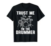 Confía En Mí Yo Soy Baterista Baquetas Banda Musical Batería Camiseta