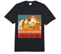 Confía en ti, niño y león, abrazan el vínculo de la Fuerza Comfort Colors Adult Heavyweight T-Shirt