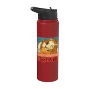 Confía en ti, niño y león, abrazan el vínculo de la fuerza Stainless Steel Insulated Water Bottle