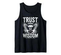 Confía en tu Búho de Sabiduría Fases Lunares Voz Interior Místico Camiseta sin Mangas