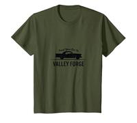 Confía en tu Coche al Estilo clásico de Valley Forge Automotive Camiseta, Niños, Verde Oliva, 10 años