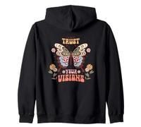 Confía en tus visiones Mariposa Art Sudadera con Capucha