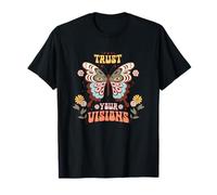 Confía en tus visiones mariposa retro motivacional Camiseta