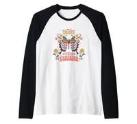 Confía en tus visiones Mariposas Arte Floral Camiseta Manga Raglan